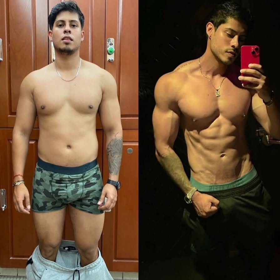 Client body transformation — before and after